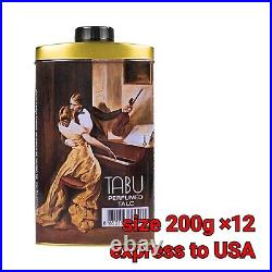 12X TABU Talcum Powder Body Classic Vintage Perfume Dana Paris New York 200g 7oz