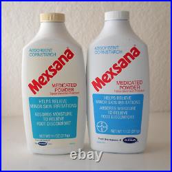 2 Mexsana Medicated Powder Topical Starch Skin 11 oz BIG BOTTLE Original Formula