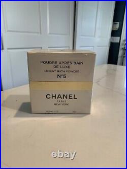 CHANEL No. 5 Luxury Bath Powder Poudre Apres Bain 3 Oz 85G (Factory Sealed)