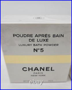 CHANEL No. 5 POUDRE APRES BAIN DE LUXE BATH BODY POWDER 142g 5 oz RARE