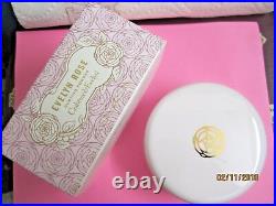 CRABTREE EVELYN EVELYN ROSE DUSTING POWDER +PUFF NEW in BOX SEALED POWDER PAN