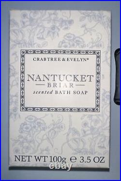 Crabtree Evelyn NANTUCKET BRIAR EDT 60ml & Traveler Powder Lotion Bath Soap ++