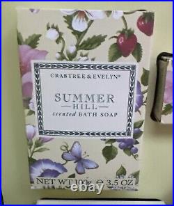 Crabtree & Evelyn SUMMER HILL EDT 60ml & Traveler Powder Lotion Bath Soap & Gel