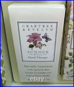 Crabtree & Evelyn SUMMER HILL EDT 60ml & Traveler Powder Lotion Bath Soap & Gel