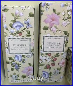 Crabtree & Evelyn SUMMER HILL EDT 60ml & Traveler Powder Lotion Bath Soap & Gel