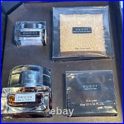 Gucci Brown Women Perfume Gift Set Body Lotion +Bath Pearls+Powder & 4 Extra Pc