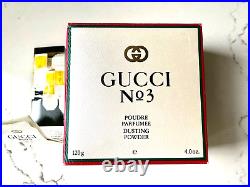 Gucci No 3 Dusting Powder NEW Old Stock 4.0 oz