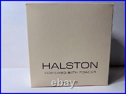 HALSTON Vintage 1986 Perfumed Bath Powder 5oz New Original Box NOS