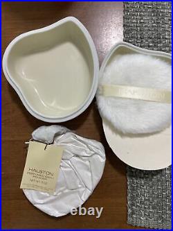 Halston Perfumed Bath Powder 5oz New Ceramic 1970's Super Rare Japan Made