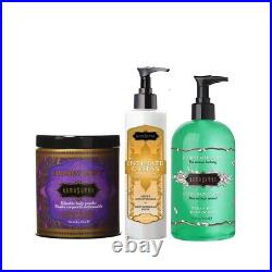 Kama Sutra Honey Dust Powder & Caress Honeysuckle & Bathing Gel Pack of 3