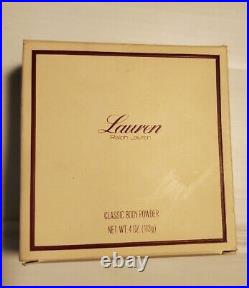 Lauren Ralph Lauren CLASSIC BODY POWDER 4oz-113g Vintage 1978 Rare BM37