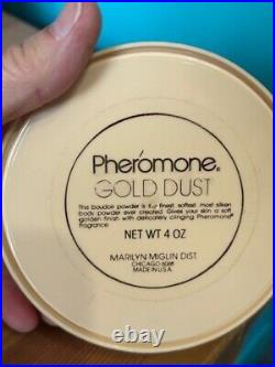 NEW SEALED MARILYN MIGLIN PHEROMONE GOLD DUST BOUDOIR POWDER WithPUFF 4 OZ