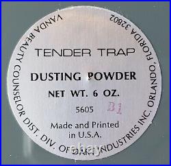 New Sealed Vtg 1970's Vanda Beauty Counselor Tender Trap Dusting Powder 6oz Rare