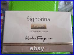 SIGNORINA ELEGANZA by SALVATORE FERRAGAMO PERFUMED BODY POWDER SEALED in BOX