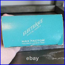 SUPER VINTAGE Max Factor ELECTRIQUE Dusting Powder 5 1/4oz NOS withBox INNER SEAL