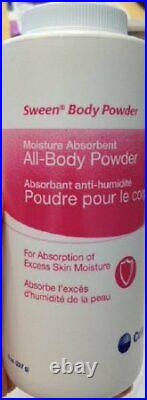 Sween Body Powder, 8 oz, Lightly Scented, Case of 36, SUPER