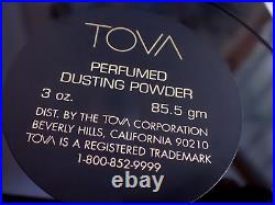 VTG 1980s ORIGINAL TOVA Beverly Hills Perfumed Body Powder 3 Oz 85.5g TOVA Corp