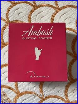 Vintage Ambush Deluxe Dusting Powder 4 & 1/4 0z sealed with Original Box