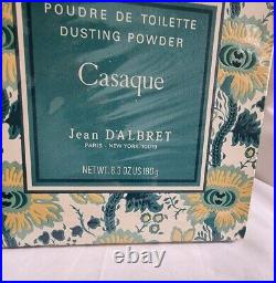 Vintage CASAQUE JEAN D'ALBERT PERFUMED BATH POWDER 6.3 oz New