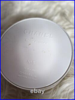 Vintage CHANEL No 5 Perfume Bath Powder w Screen & Puff 8oz Unused Sealed no Box