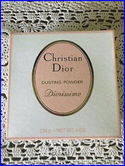 Vintage Christian Dior Diorissimo Dusting Powder 4 oz/ 114g for Women