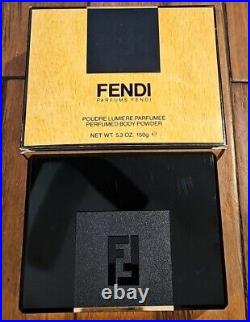 Vintage Fendi Perfumed Dusting Body Powder 5.3oz 150g Original Box Brand New