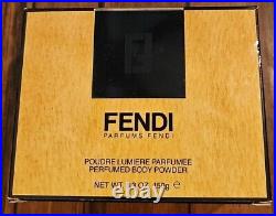 Vintage Fendi Perfumed Dusting Body Powder 5.3oz 150g Original Box Brand New