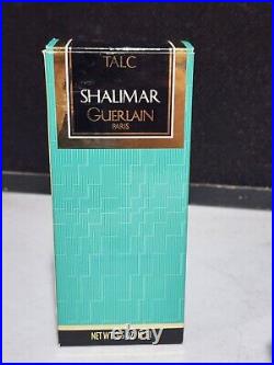 Vintage NOS Shalimar Guerlain Talc Powder 3.5 oz NEW IN BOX