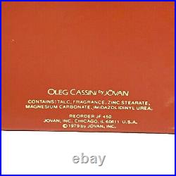 Vintage Oleg Cassini by Jovan Perfumed Dusting Body Powder 4 oz New Old Stock