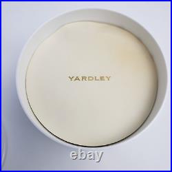 Vintage Yardley New York Dusting Powder Pedestal Blue Puff Lavender Scent 4oz